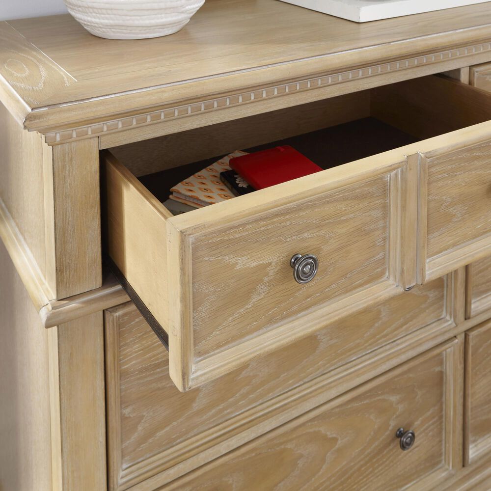 Homestyles Manor House 6 Drawer Dresser in Brown, , large