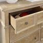 Homestyles Manor House 6 Drawer Dresser in Brown, , large