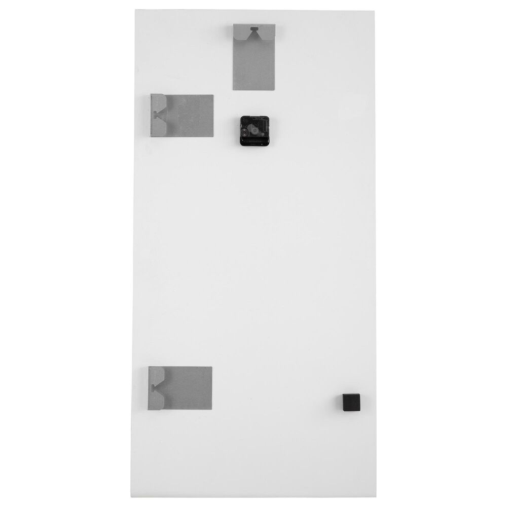 Ashley Teague Wall Clock in Brown, Gray, White and Black, , large