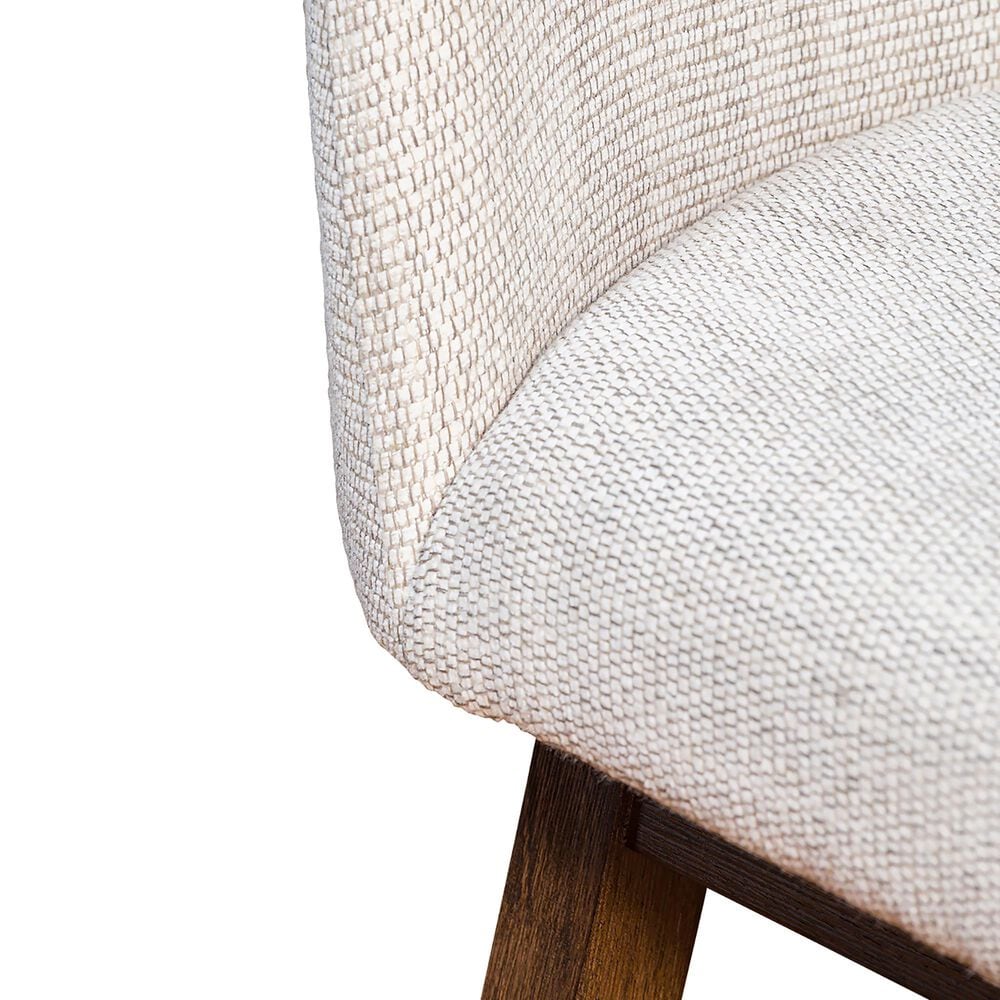 Blue River Amalie Swivel Barstool Stool with Beige Cushion in Brown Oak, , large