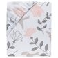 Lambs and Ivy Petals 3-Piece Crib Bedding Set in Mink Gray, Pink, Blush, Rose and White, , large