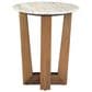 Slatehouse Wexler Round End Table in Brown and Gray, , large