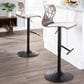 Lumisource Folia Swivel Barstool in Black and Light Grey (Set of 2), , large