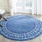 Safavieh Adirondack ADR110F-4R 4" x 4"  Light Blue/Dark Blue Round Rug, , large