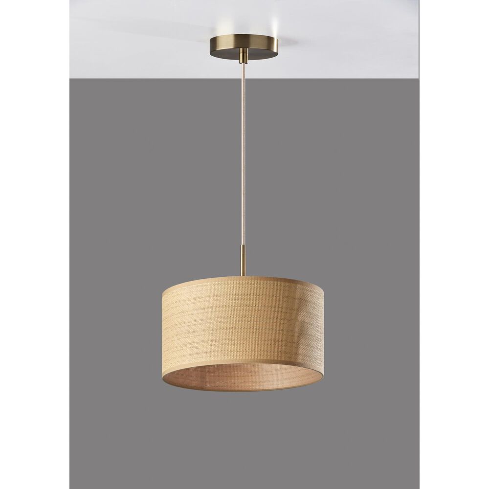 Adesso Harvest 1-Light Pendant in Antique Brass, , large