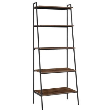 Walker Edison Arlo 72" Bookcase in Dark Walnut, , large