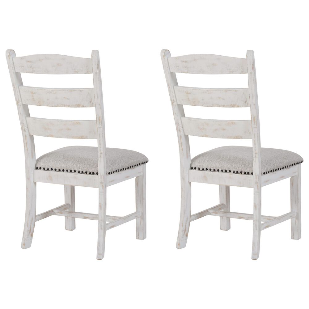 Ashley Valebeck Dining Chair Set of 2 in Beige and White, , large
