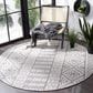 Safavieh Cabana CBN654A 6"7" Round Ivory and Grey Area Performance Rug, , large