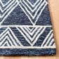 Safavieh Micro-Loop MLP155N 5" x 8" Navy and Ivory Area Rug, , large