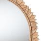 Baxton Studio Caitlin Round Accent Wall Mirror in Antique Gold, , large