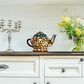 Timberlake Lavish Home Tiffany Teapot Table Lamp in Stained Glass, , large
