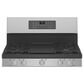 GE Profile 5.6 Cu. Ft. Smart Free-Standing Gas Range and 2.1 Cu. Ft. Over-the-Range Sensor Microwave Oven in Fingerprint Resistant Stainless Steel, , large