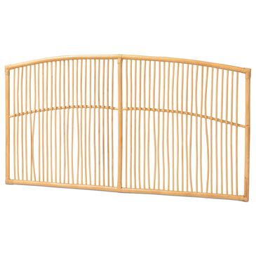 Baxton Studio Malvina Queen Wall Mount Headboard in Natural Brown, , large