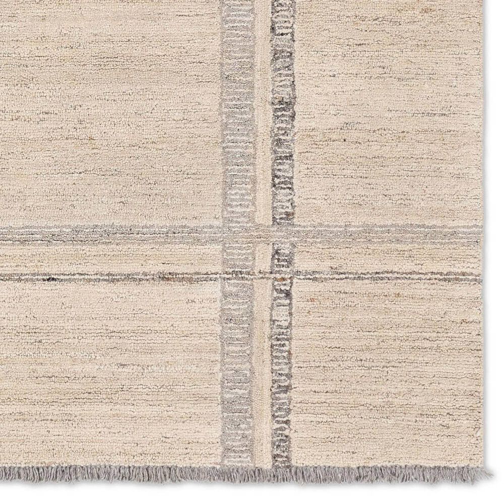 Jaipur Hadi Bilal 9' x 12' Pumice Stone, Humus, Frozen Dew, Fog and Almond Milk Area Rug, , large