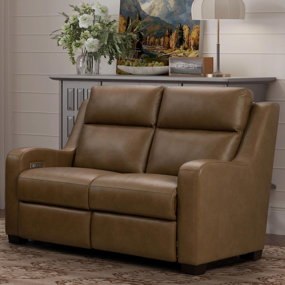 Barcalounger Ayden Power Loveseat in Hillwood Toffee, , large