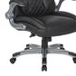 Valor Living Executive Chair with Black Upholstery in Titanium, , large