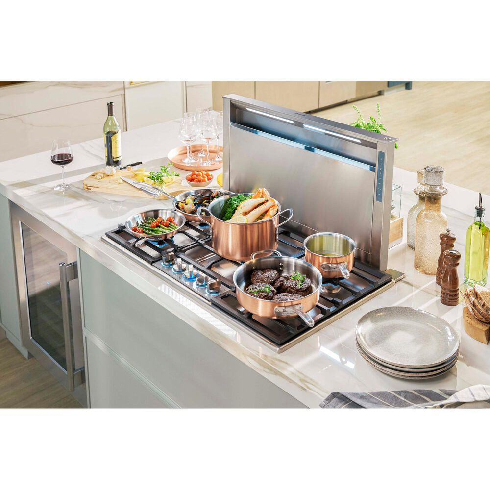 Thermador 36&quot; Masterpiece Pedestal Star Burner Gas Cooktop - Stainless Steel, , large