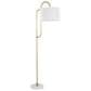 Grandview Gallery Leslie Floor Lamp in Gold and White, , large
