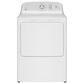 GE Appliances 6.2 Cu. Ft. Gas Dryer in White and Silver Matte, , large