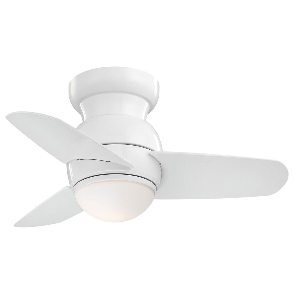 Minka-Aire Spacesaver 26" Ceiling Fan with LED Light in White, , large