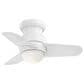 Minka-Aire Spacesaver 26" Ceiling Fan with LED Light in White, , large
