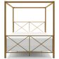 Furniture of America Rosadale Full X-Cross Canopy Bed in Gold, , large
