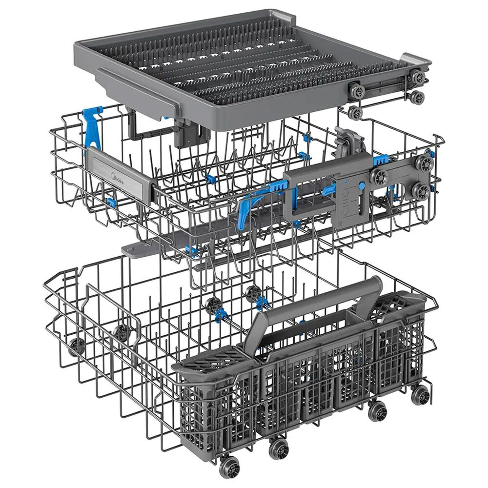 Midea 24" Built-In Top Control Dishwasher with 3-Stage Total Drying in Stainless Steel, , large