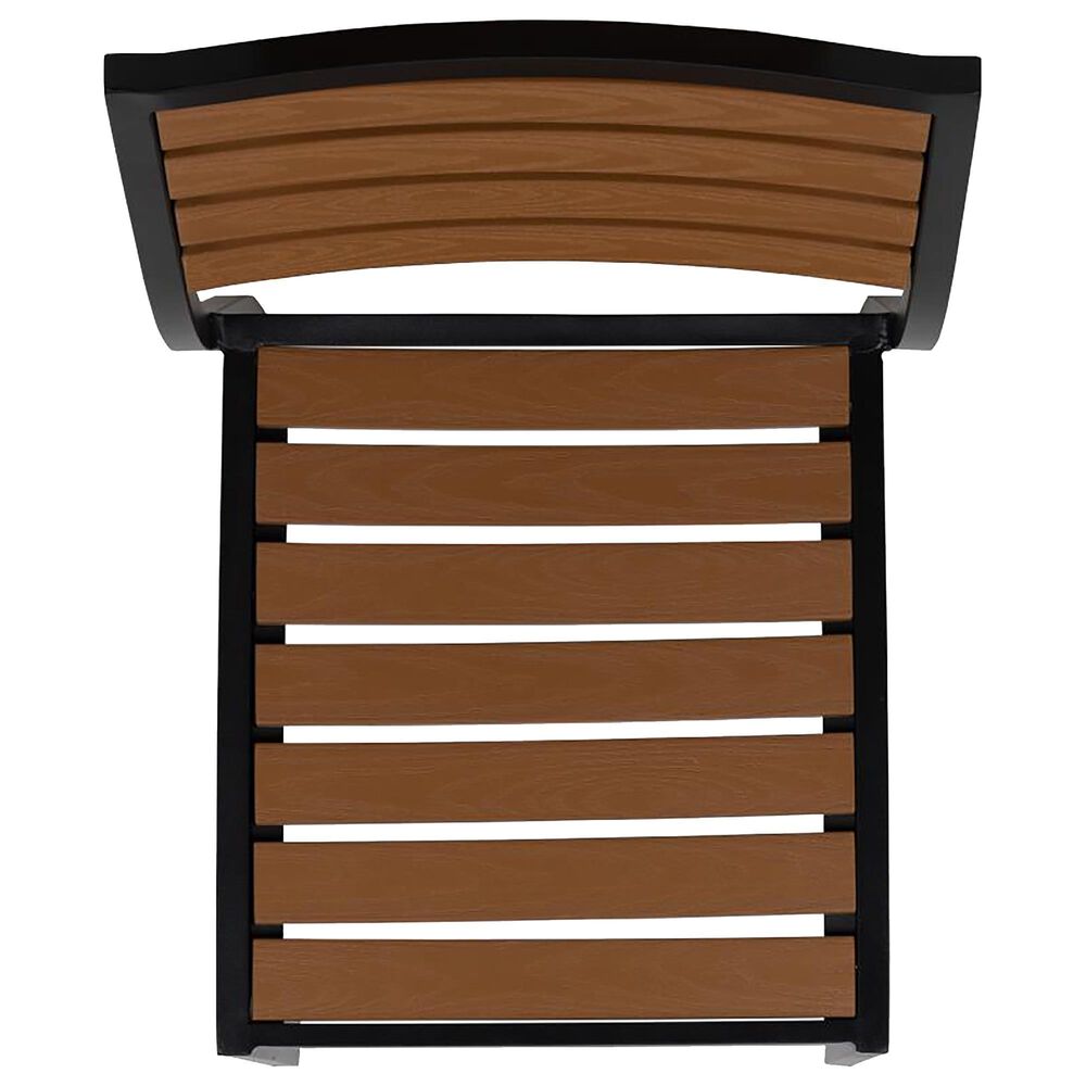 Flash Furniture Lark 5Piece Patio Dining Set with Tan Umbrella in