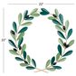 Maple and Jade 22" x 22" Coastal Leaves Wall Decor in Green and Gold, , large