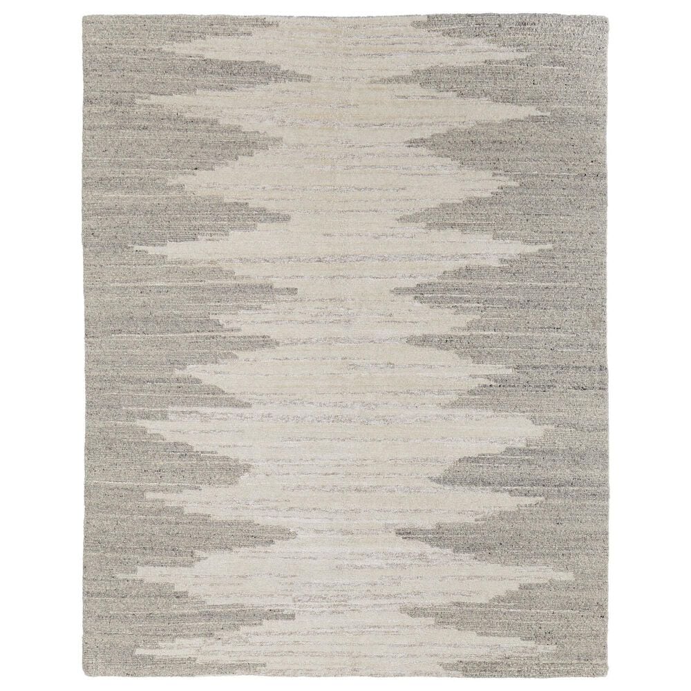 Feizy Navaro 7"9" x 9"9" Ivory and Gray Area Rug, , large