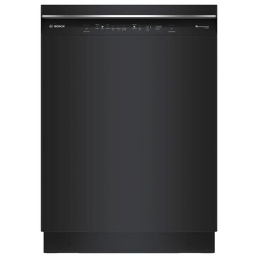 Bosch 300 Series 24"" Built-In Recessed Handle Dishwasher with 8 Wash Cycles in Black, , large