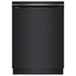 Bosch 300 Series 24"" Built-In Recessed Handle Dishwasher with 8 Wash Cycles in Black, , large