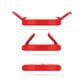 Dreamfarm Flapple Fold Flat Apple Slicer in Red, , large