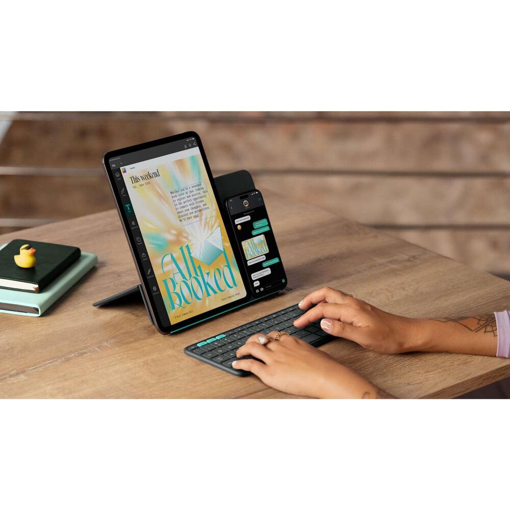 Logitech Flip Folio Keyboard Case for 11&quot; iPad Air or iPad Pro in Graphite, , large