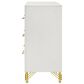 Pacific Landing Lucia 6-Drawer Dresser in White and Gold, , large