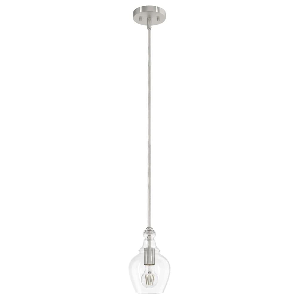 Hunter Maple Park 1-Light Mini Pendant in Brushed Nickel, , large