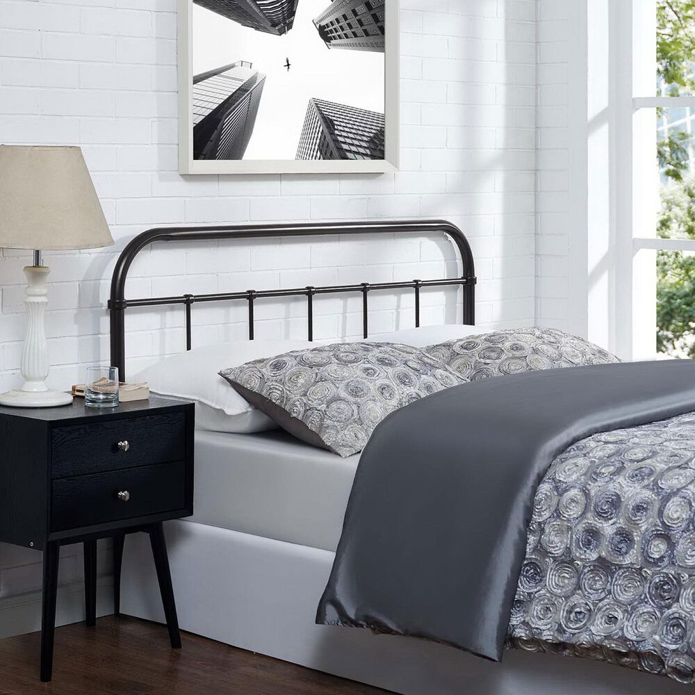 Modway Serena Steel Full Headboard in Brown, , large