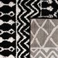 Safavieh Tulum TUL270 2" x 11" Black and Ivory Runner, , large
