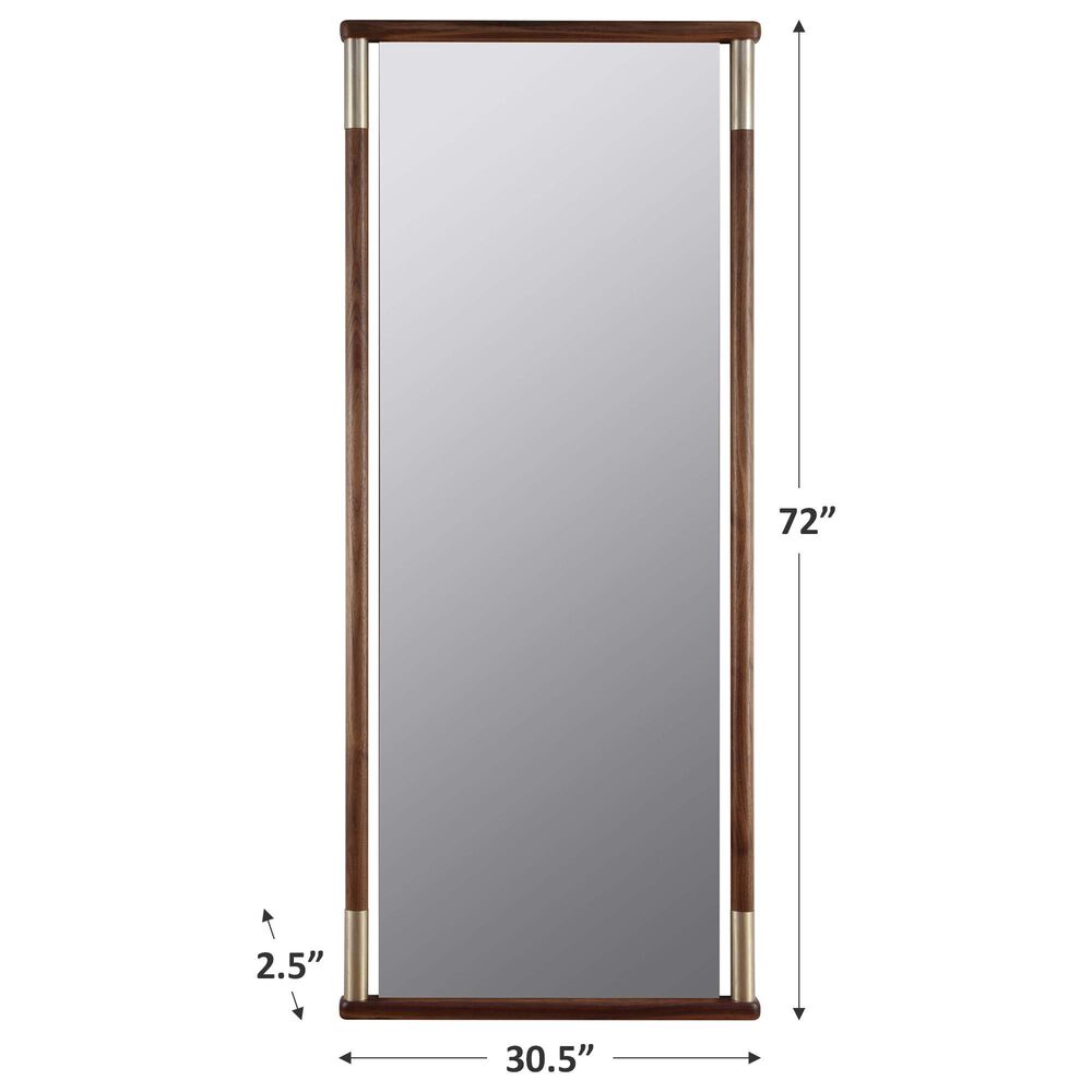 Stickley Furniture Walnut Grove Floor Mirror in Walnut, , large