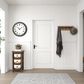 Maple and Jade 23" x 23" Wall Clock in White and Blue, , large