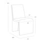 Club Collection By Sunpan Cascata Side Chair in Moss Green, , large