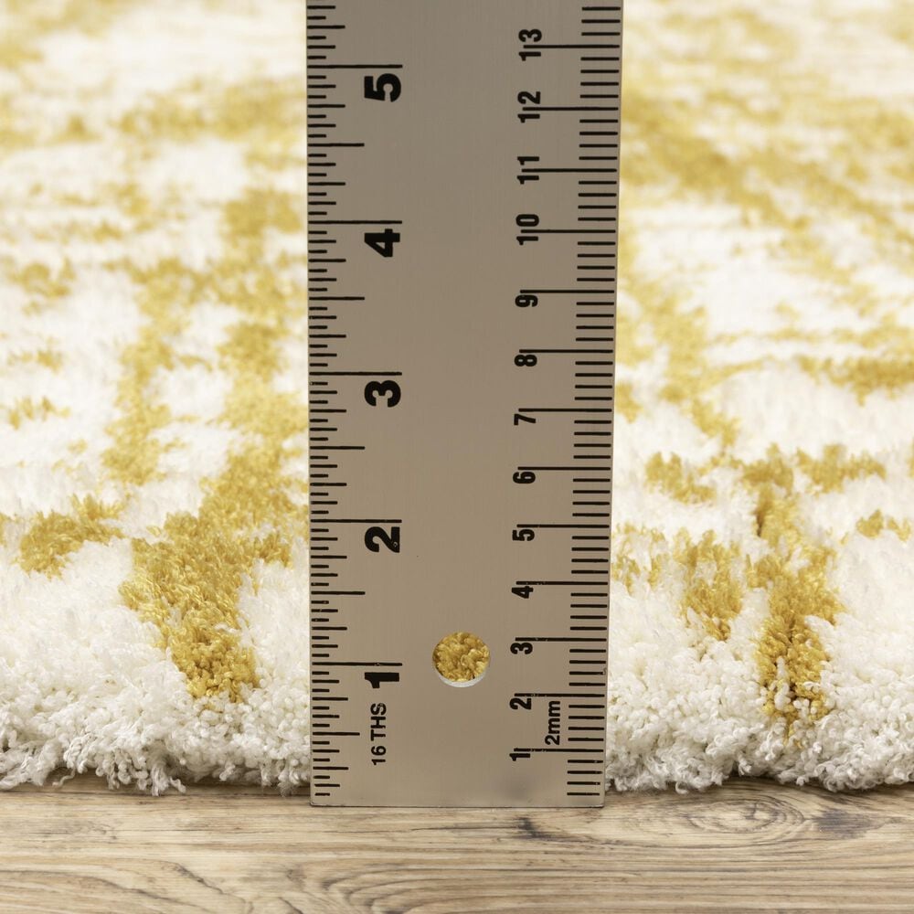 Oriental Weavers Galileo GAL10 Gold and Ivory 7&#39;10&quot; x 10&#39;10&quot; Area Rug, , large