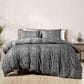 Trade Linker 3-Piece 2000 Count Tufted King Duvet Cover in Grey, , large
