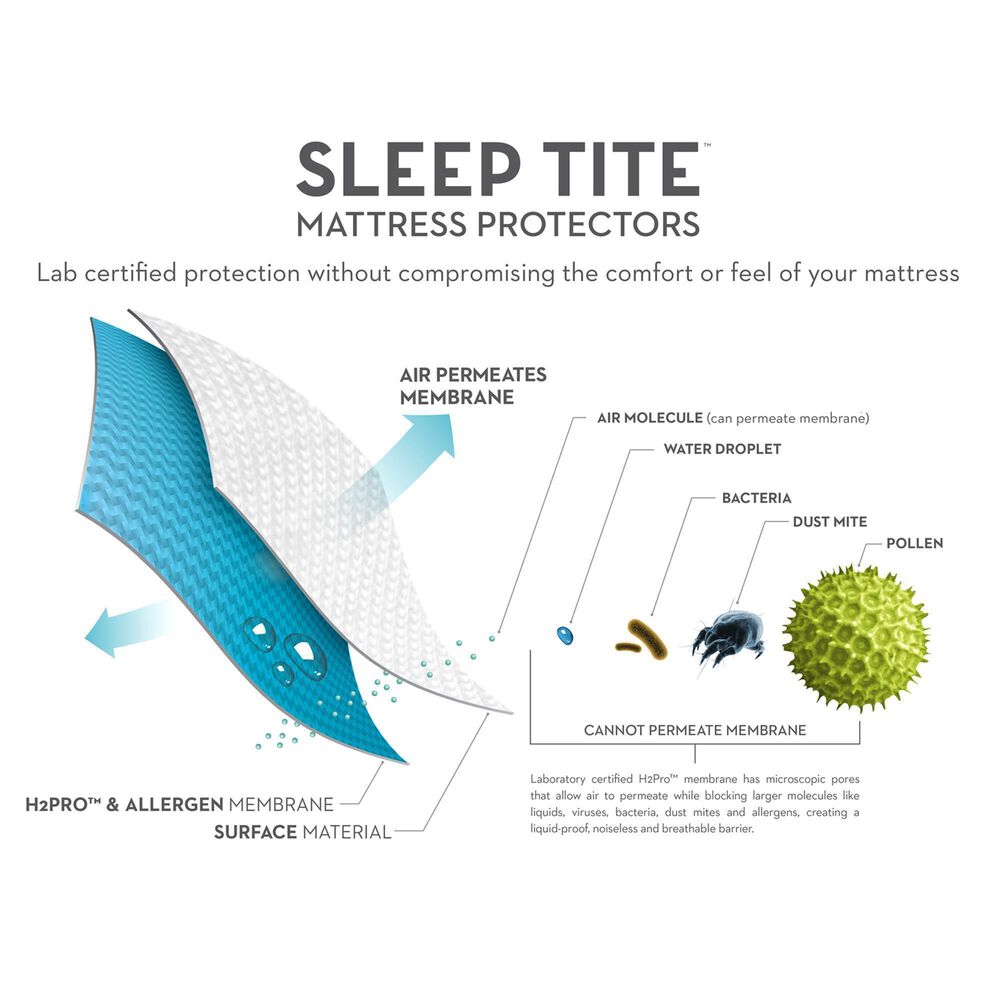 Malouf Five 5ided Smooth Full Mattress Protector, , large