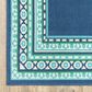 Oriental Weavers Meridian Navy and Green 5"3" x 7"6" Indoor/Outdoor Area Rug, , large