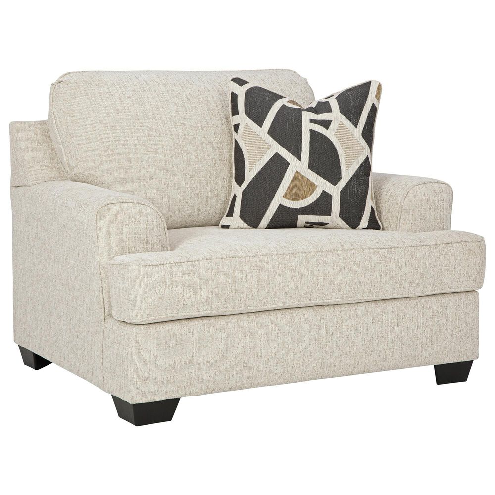 Ashley Heartcort Chair and a Half with Ottoman in Quartz, , large