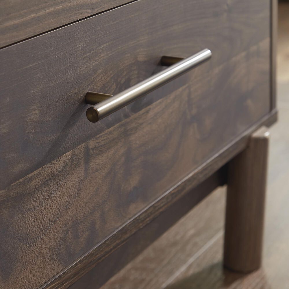 Ashley Calverson 1-Drawer Nightstand in Mocha, , large
