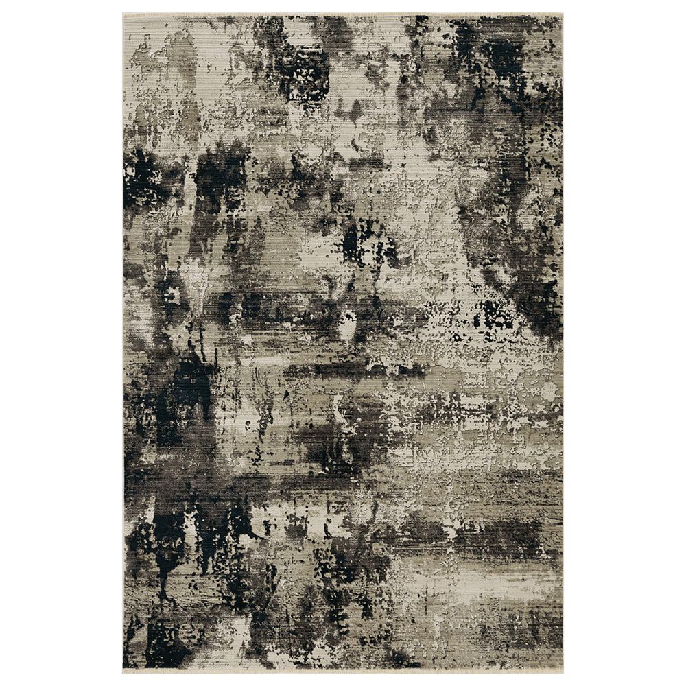 Kas Oriental Rugs Karina Moda 2"3" x 7"7" Ivory and Charcoal Runner, , large
