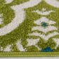 Central Oriental Terrace Tropic Contoy 6"7" x 9"6" Leaf and Snow Area Rug, , large