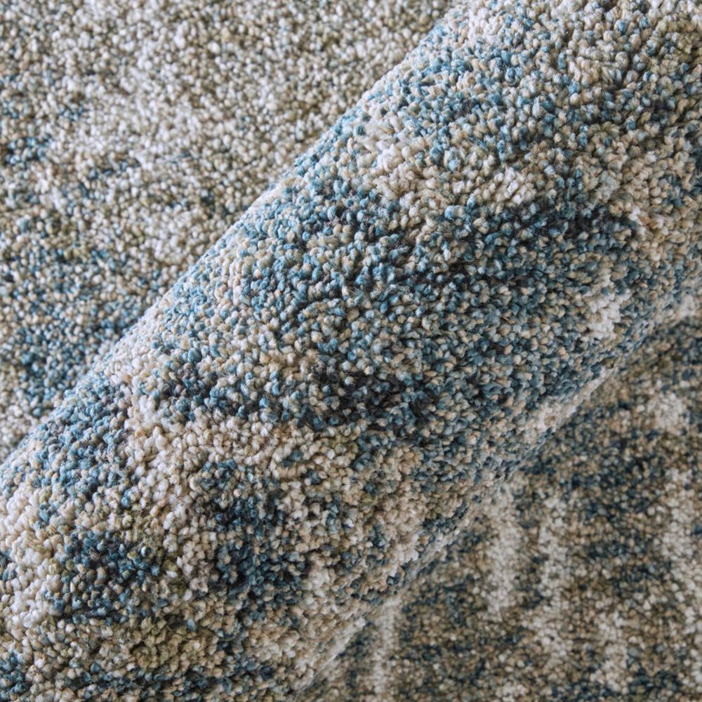 Feizy Richmond Blue and Beige 2&#39;6&quot; x 7&#39;3&quot; Runner, , large